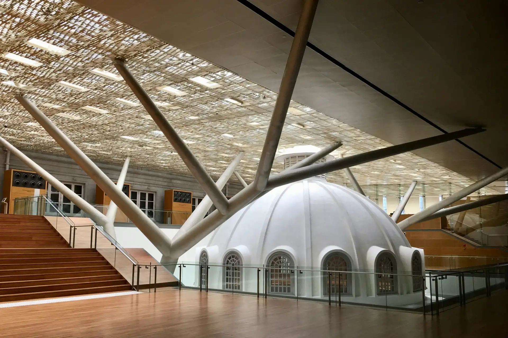 interior of large space